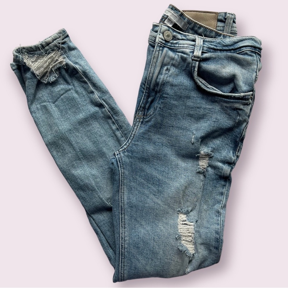 Zara Trafaluc Distressed Skinny Jeans 2